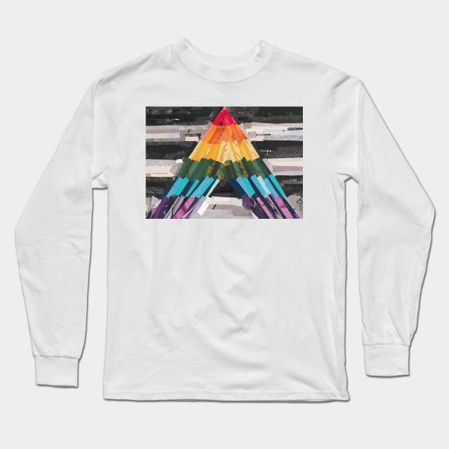 LGBT+ Ally Flag Collage Long Sleeve T-Shirt by cajunhusker